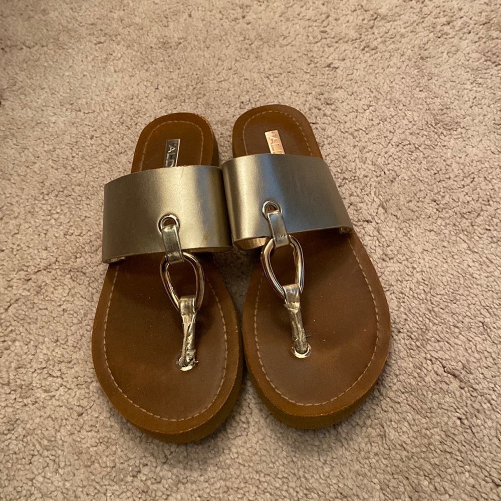 Aldo Gold Sandals